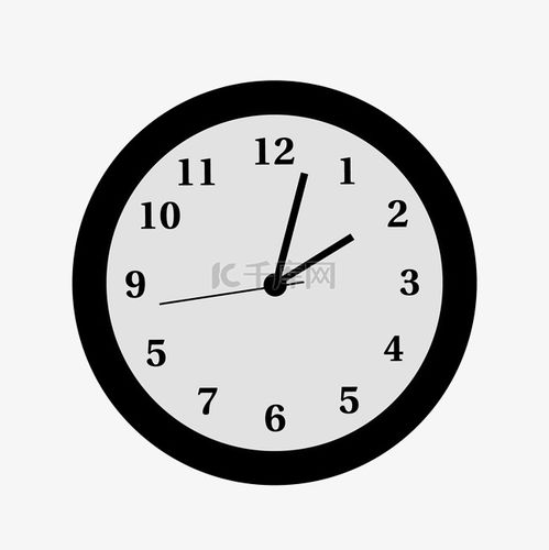 免费下载矢量扁平黑色钟表元素 千库网素材资源指南