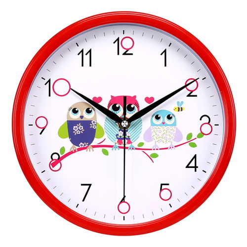 静音卡通钟表 点亮儿童卧室的现代简约时光